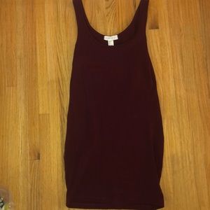 Maroon bodycon dress